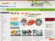 Tablet Screenshot of printingthestuff.com